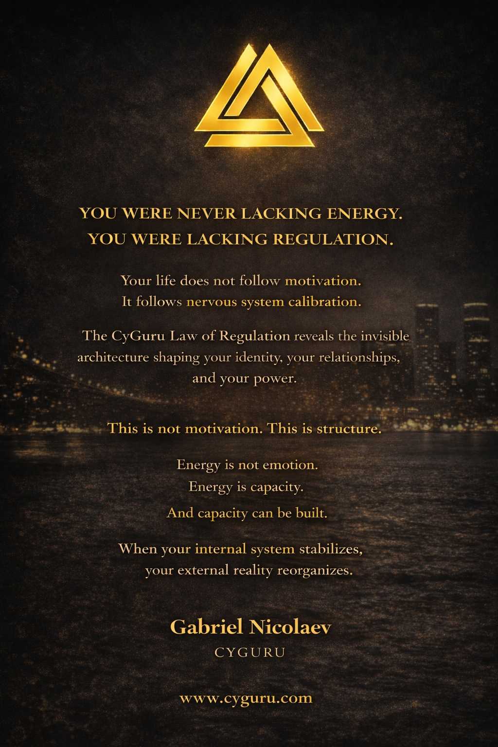 CyGuru Law Of REGULATION