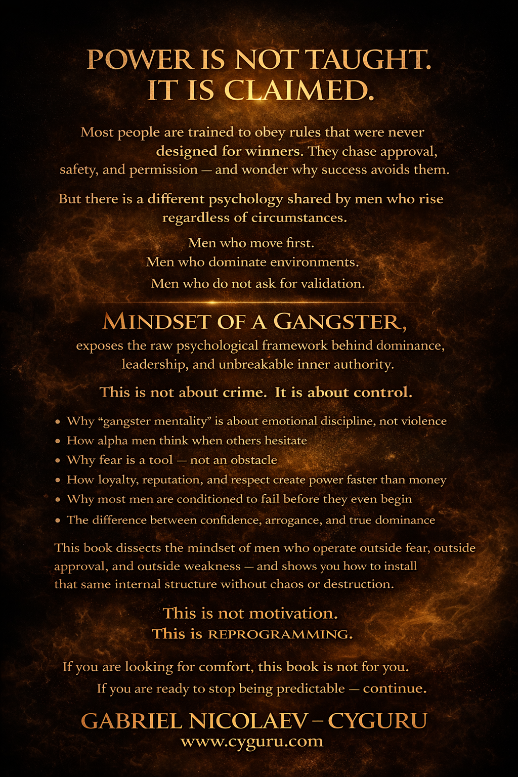 Mindset of a Gangster