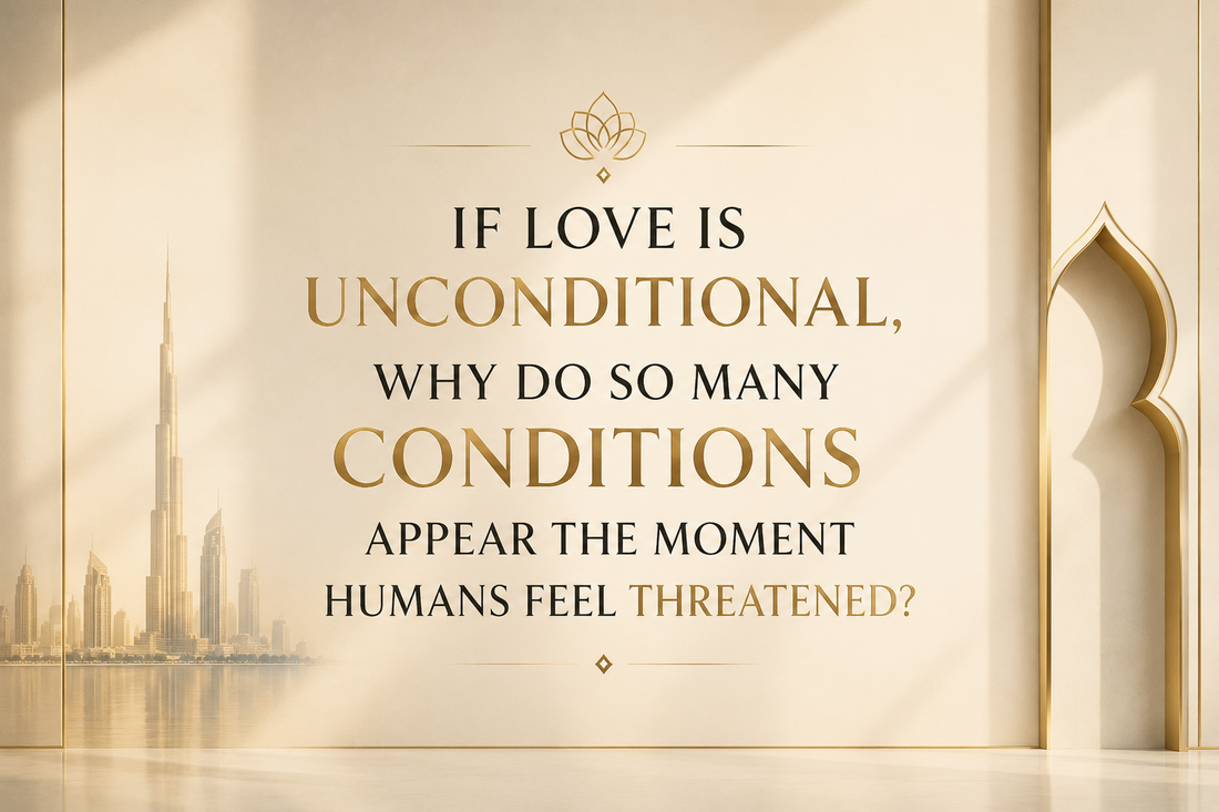If Love Is Unconditional, Why Do So Many Conditions Appear the Moment Humans Feel Threatened?