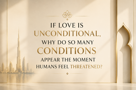 If Love Is Unconditional, Why Do So Many Conditions Appear the Moment Humans Feel Threatened?