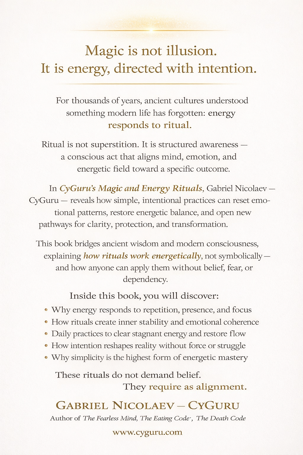 Cyguru's Magic And Energy Rituals