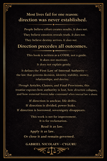 LAW OF DIRECTION