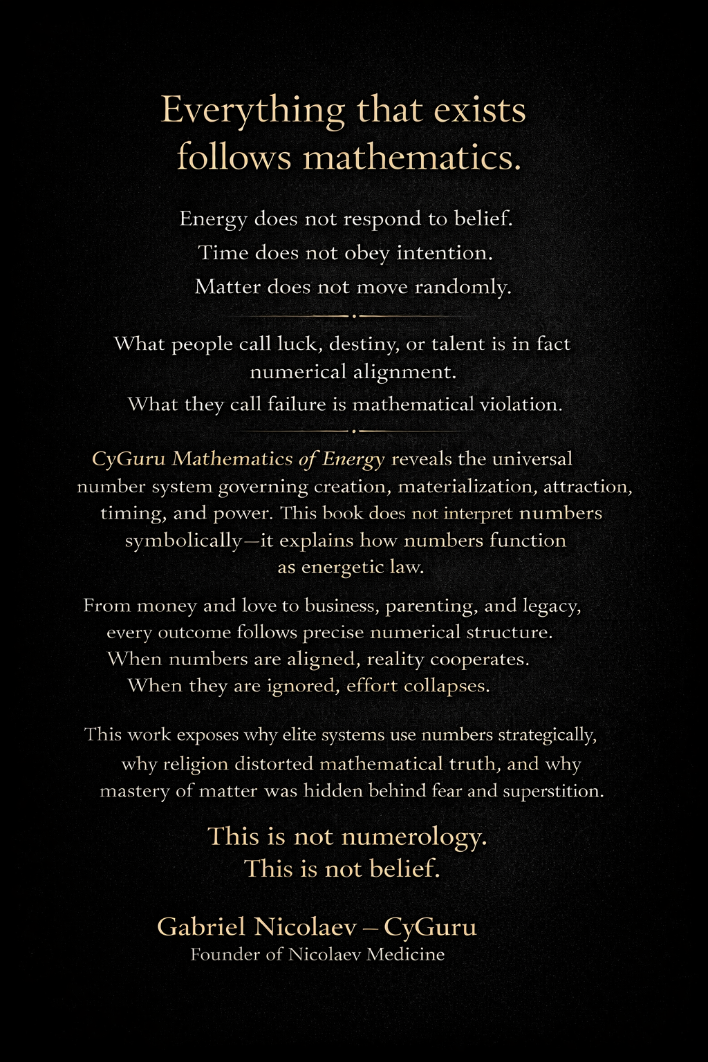 CYGURU MATHEMATICS OF ENERGY