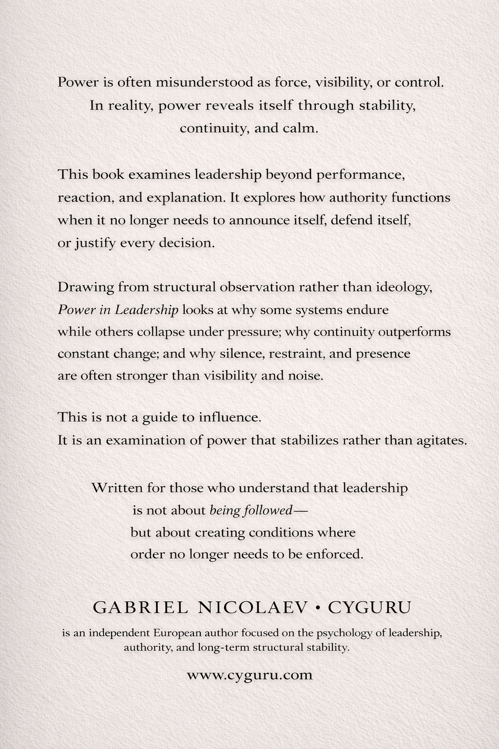 Power In Leadership
