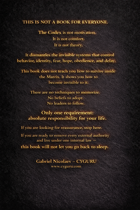 THE CODEX — MATRIX EXIT